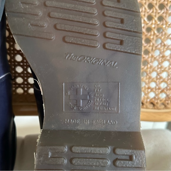 Vintage Dr. Martens T Strap Mary Jane Steel Toe Shoes Made in England Size 4 - Picture 10 of 12